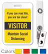 ID Reusable Name Badge - Visitor 