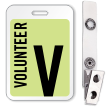 Volunteer Reusable Id Name Badge