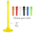2 in. Pole Stanchions, Light Duty