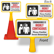 Please Practice Social Distancing ConeBoss Sign