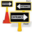 Entrance Arrow ConeBoss Sign