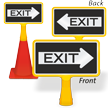 Exit Arrow ConeBoss Sign