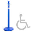 Handicap Safety Pole Stanchion