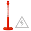 High Voltage Workplace Safety Pole Stanchion