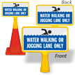 Water Walking Jogging Lane Only ConeBoss Pool Sign