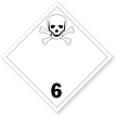 International Placard Poisonous Infectious Substances Placard