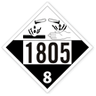 UN1805 Phosphoric Acid Placard