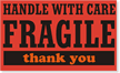 Fragile Handle Care Label