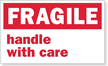 Fragile Handle Care Label