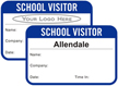 Create Own 1 Day School Visitor Pass