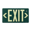 Green Recyclable  Non Toxic  and Non Radioactive photoluminescent Exit Sign