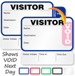 Sign Out 1 Day Time Expiring Voiding Visitor Pass