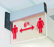 Universal Mount Edge Lit LED Exit Sign