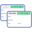 Custom Screened Expiring Visitor Badges with Duplicates