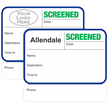 Custom Screened Expiring Visitor Badges with Duplicates