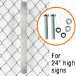 Fence Bracket for 24 in. Signs 