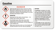Gasoline GHS Chemical Label