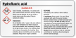 Hydrofluoric Acid Tiny GHS Chemical Label