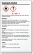 Isopropyl Alcohol Chemical GHS Label, 7.75in. x 4.75in.