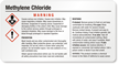 Methylene Chloride GHS Chemical Label
