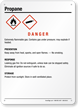 Propane GHS Sign