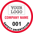 Safety Orientation Add Company Custom Hard Hat Decal