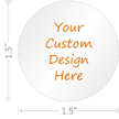 Custom Design Hardhat Labels Circle