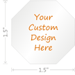 Custom Design Hardhat Labels Octagon