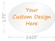 Custom Design Hardhat Labels Oval