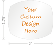 Custom Design Hardhat Labels Oval