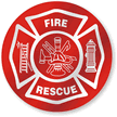 Fire Rescue Hard Hat Stickers