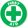 First Aid Hard Hat Labels