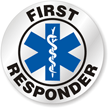 First Responder Hard Hat Stickers