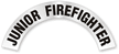 Junior Firefighter Rocker Hard Hat Decals