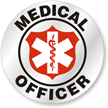 Medical Officer Hard Hat Stickers