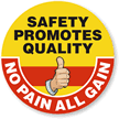 Hard Hat Decals: Safety Promotes Quality