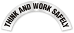 Think And Work Safety Rocker Hard Hat Decals