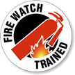 Fire Watch Trained Hard Hat Decals