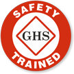 GHS Safety Trained Hard Hat Decals