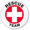 Rescue Team Hard Hat Labels