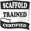 Scaffold OSHA Certified Hard Hat Decals