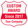 Add Award Name And Year Custom Hard Hat Decal