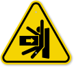 ISO Body Crush, Force From Side Symbol Sign