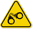 ISO Hand Cuff Symbol Warning Sign
