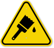 ISO Wet Paint Symbol Warning Sign