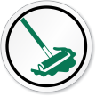 Keep This Area Clean ISO Circle Sign