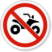 No All Terrain Vehicle ISO Sign