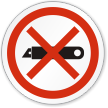 Do Not Use Blades To Open ISO Sign
