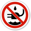 Do Liquid Near Plug Water ISO Sign