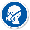 Wear Vapor Respirator ISO Circle Sign